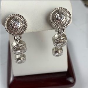 Judith Ripka earrings sterling silver